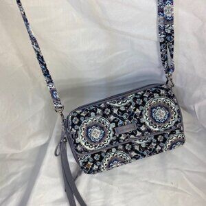 Vera Bradley Women's Cotton All in One Crossbody Purse with RFID Protection